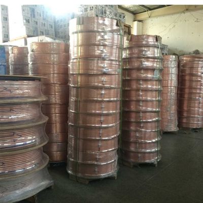 Polished Cu99.99% TU2 Seamless Pancake Coil Copper Pipe 19 To 24 Swg Thickness